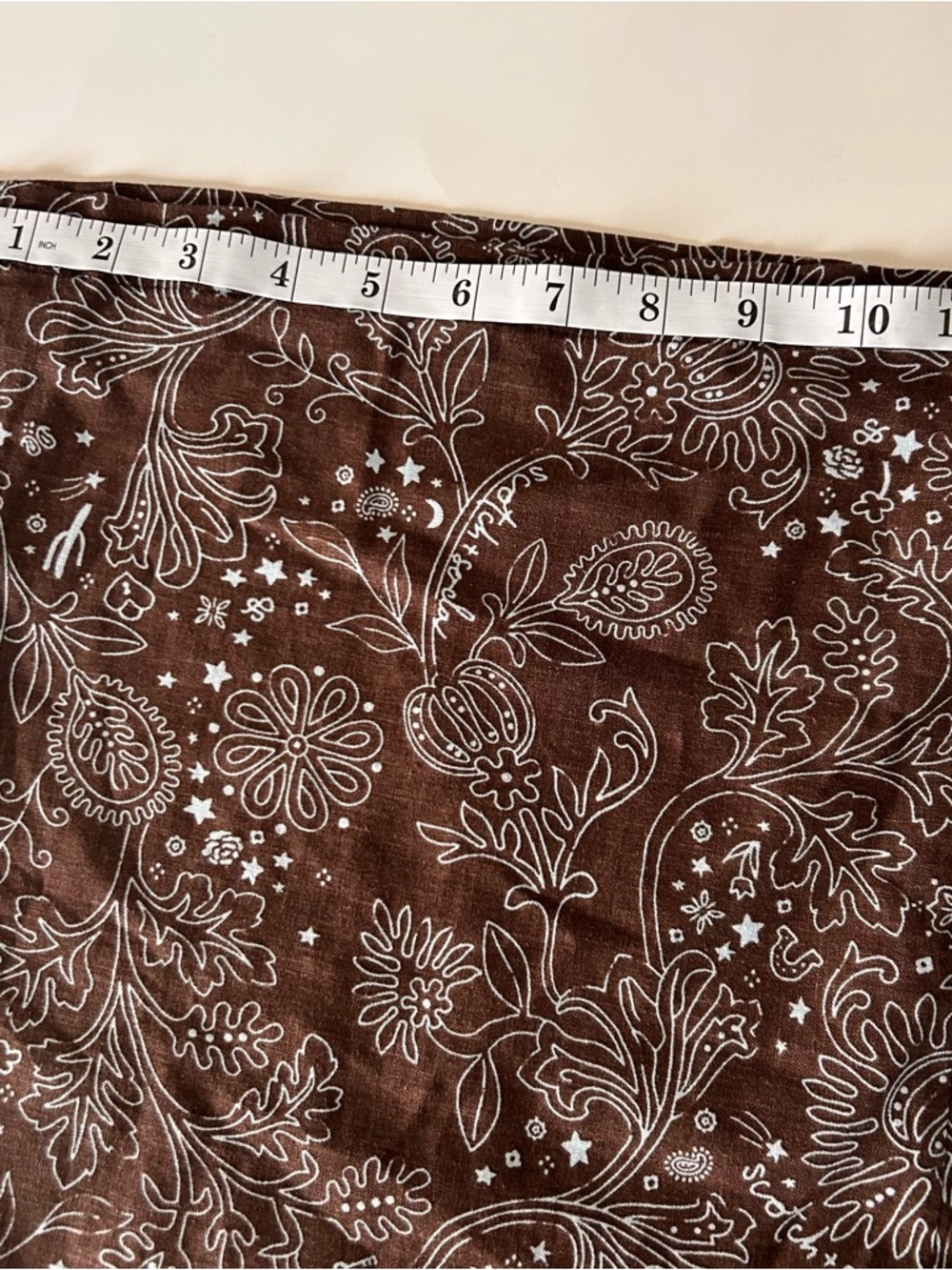 Scotch & Soda Linen Lounge Pants Pull On All over print brown Women’s Medium - Picture 8 of 8